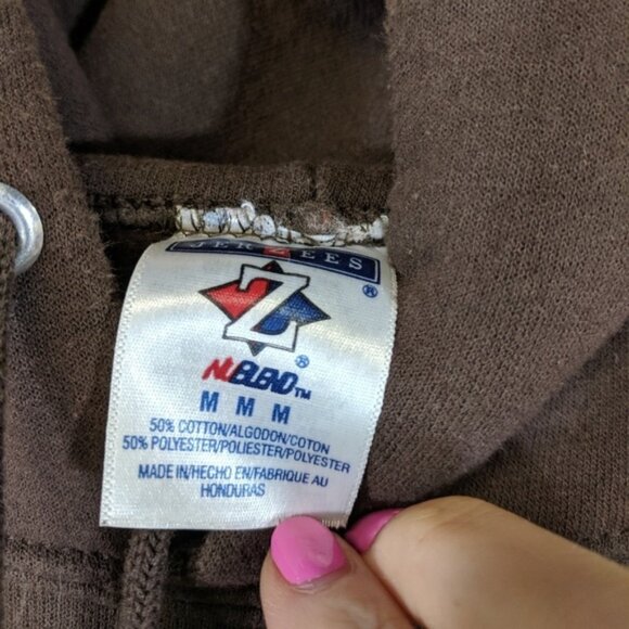 Vintage 90's Bowling Green Falcons Hoodie Worn In - Picture 4 of 4